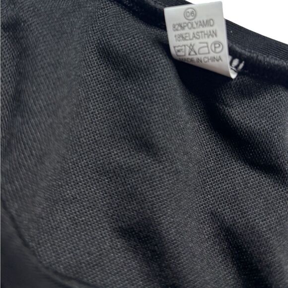 Black Cut Out High Rise Thong Swim Bottoms - Picture 5 of 6